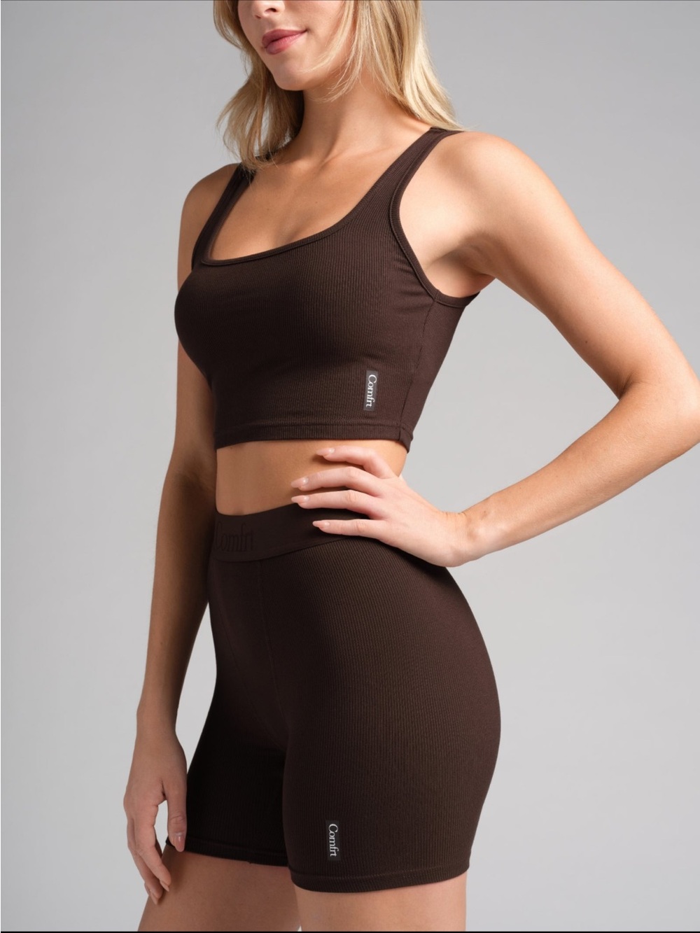 Comfrt Contour Tank and Boxer SET in Espresso ☕️ Size Med Brand NEW 🧑🏽🩰